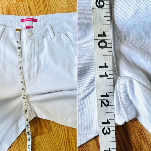 Woman Within Size 14W White Cropped Jeans Cotton Natural Fit Style - Picture 5 of 9